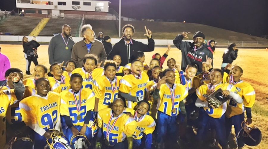 Green Level Trojans Pee Wee Football Team Wins 2016 County Championship