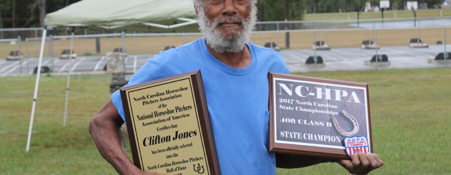 Town of Green Level In Horseshoes Hall of Fame With Clifton Jones