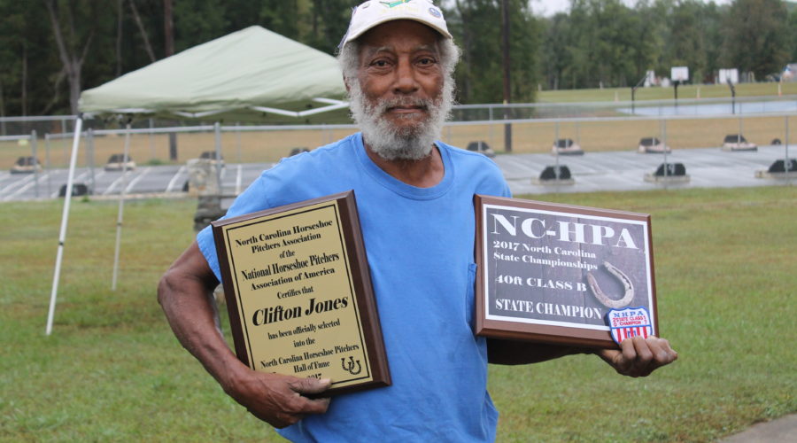 Town of Green Level In Horseshoes Hall of Fame With Clifton Jones